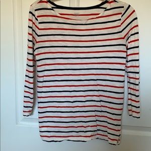 Stripe boatneck top